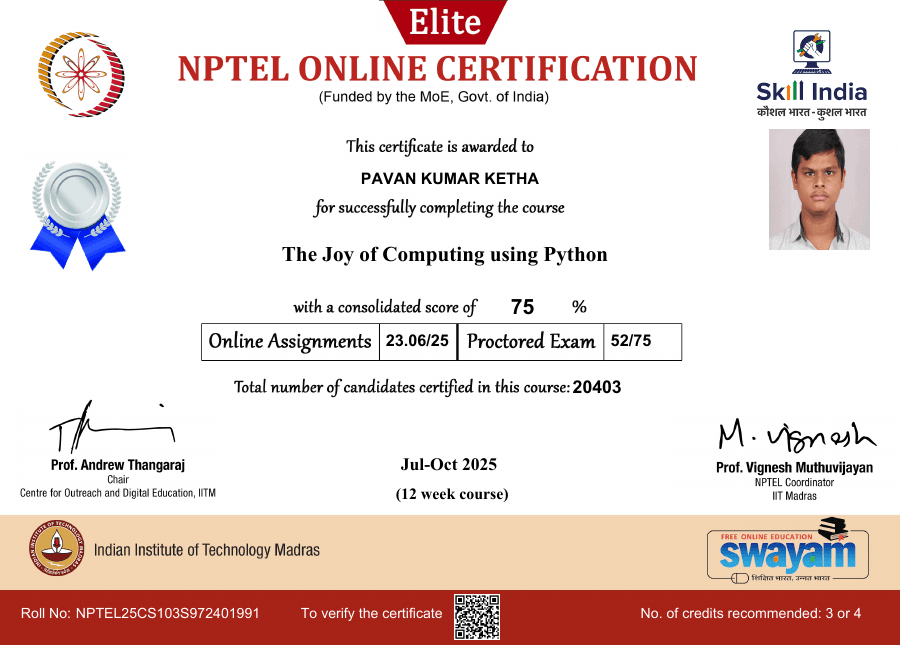 Python - NPTEL Elite + Silver preview
